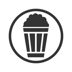 Popcorn package bag  icon isolated on transparent background