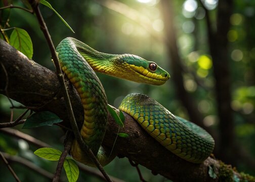 snake in a tree