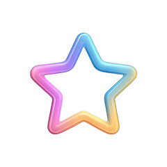 Rainbow star graphic design