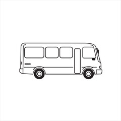 vector illustration of a bus