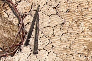 Crown of thorns. Christian Easter holiday.