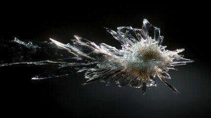 Abstract shattered crystal fragment