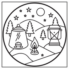 Summer Mandala Coloring Pages