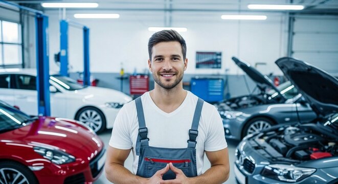 Reliable Auto Mechanic Ready to Service Your Car with Expertise and a Friendly Smile