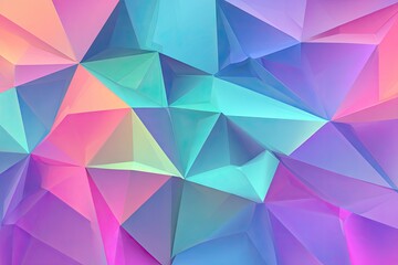 Obraz premium Abstract polygonal pattern of pastel colors