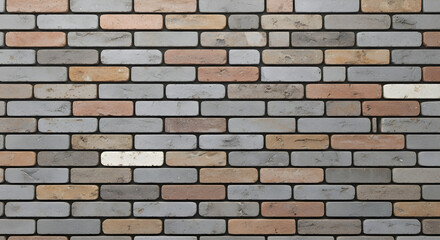 Fototapeta premium Modern Multi Colored Brick Wall Texture for Background and Design