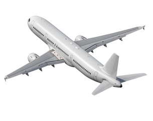 Fototapeta premium Airplane Transparent Background