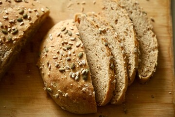 bread and wheat nutritious whole grain bread