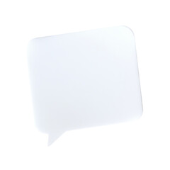 Blank white speech bubble