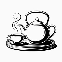 teapot and cup