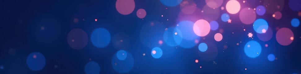 Abstract blue bokeh, glowing particles, soft light, abstract, fantasy