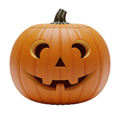 Simple classic jack-o'-lantern with a happy face