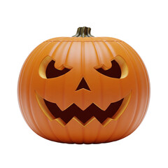 Evil jack-o'-lantern with a sinister jagged grin