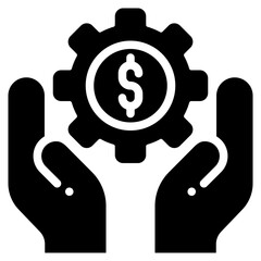 Project Management Icon in Glyph Style Suitable for Web, Apps, Presentation, or Printable Meanings