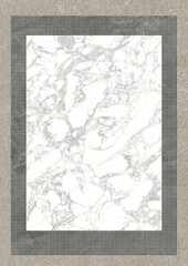 Marble pattern with gray border on textured background