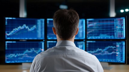 Silhouettes of two businessmen shaking hands, finalizing a deal in a modern high-rise office.