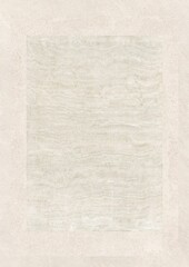 A textured, light-colored square centered on a plain background with subtle horizontal lines and faint patterns.