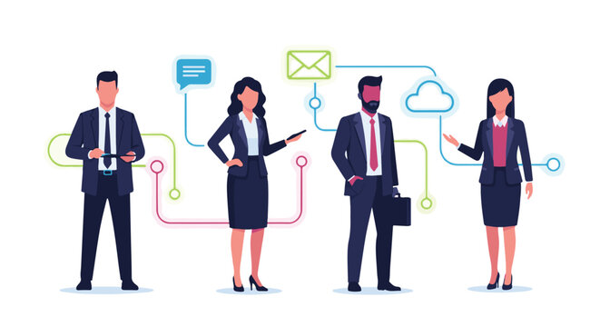 Doctor and nurse, along with business people, represent a diverse group of professionals working in various office and team settings, often depicted as a crowd of silhouettes or illustrations