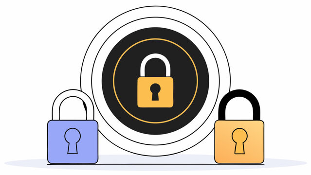 holographic glass symbol for secure render crystal gradient set of 3d and unlocked lock in and angles web and concept privacy icon 3d design protection different locked safety padlock illus 54497509 1