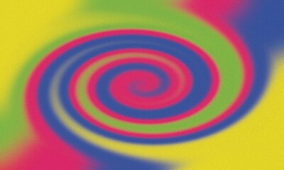 Vibrant colorful abstract swirl pattern with bright psychedelic colors