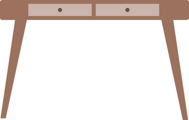 Wooden Table Desk Illustration
