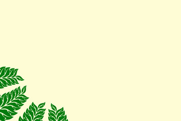 Fototapeta premium green leaves frame