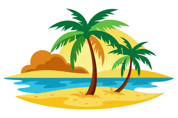 palm tree on the beach