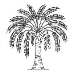 Obraz premium set of palm trees