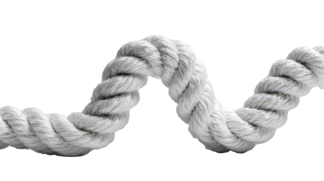 White Twisted Rope Texture