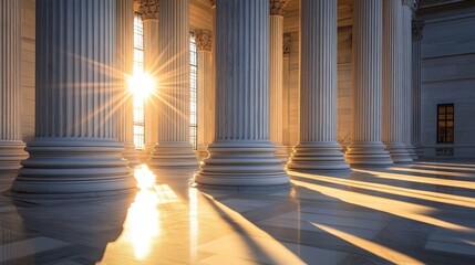 Majestic Marble Columns in Classic Architecture A Timeless Display of Strength and Elegance
