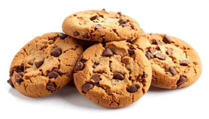 Stack of chocolate chip cookies
