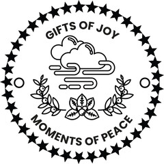 A black and white logo for Gifts of Joy
