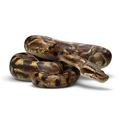 Fototapeta premium Boelens Python Snake Isolated on White Background