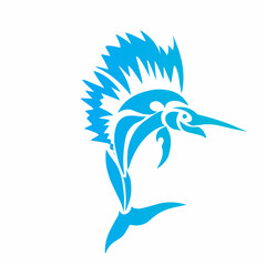 Tribal Sailfish Tattoo Design Vector