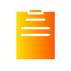 Obraz premium clipboard gradient icon