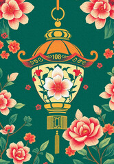 Oriental pattern. Oil painting. Pattern for printing on wall decorations, covers, leaflets, business cards