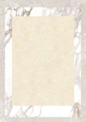 Beige textured paper on a marble background