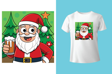 Merry Christmas Design - Christmas T Shirt
