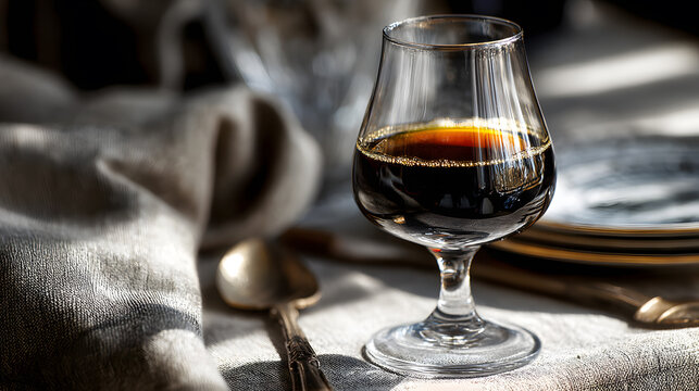 fernet branca in small glass