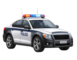 Realistic Police Car Digital Artwork.
Realistic digital artwork of a police car, featuring a black and white body with POLICE text, emergency sirens on top, professional and authoritative look. Perfec