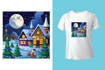 Merry Christmas Design - Christmas T Shirt