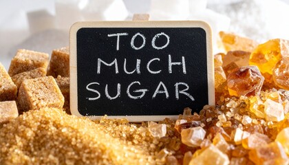 Warning: Excess Sugar Consumption, Health Risk, The Dangers of Too Much Sweetness, Dietary Advice for Balanced Nutrition