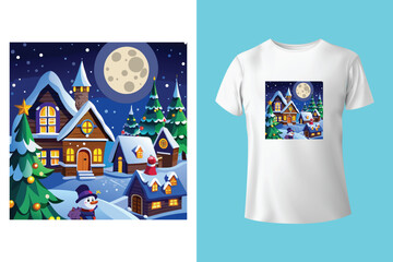 Merry Christmas Design - Christmas T Shirt