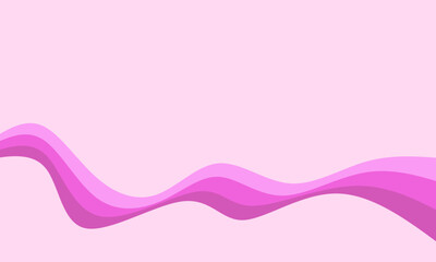 pink background with waves