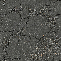 Obraz premium Asphalt Road Texture – Urban Street Surface