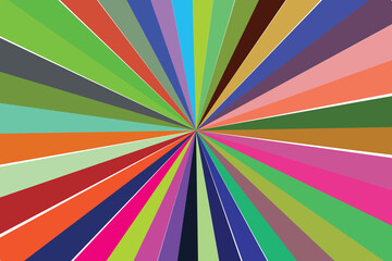 Abstract Background with Geometric Shapes in Red Orange White and Blue