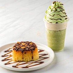 Decadent Pistachio Frappuccino with Whipped Cream
