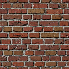 Obraz premium Brick Wall Texture – Classic Urban Pattern