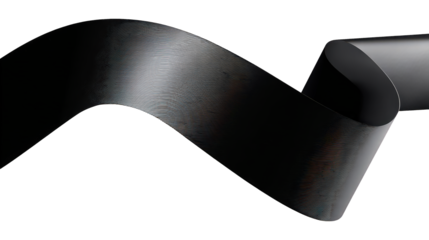 Abstract Black And White Swirling Design With Gradient Highlights