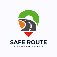 Drive route logo design template. Concept of destination, address, position, travel, gps map, etc. Creative vector symbol highway.
